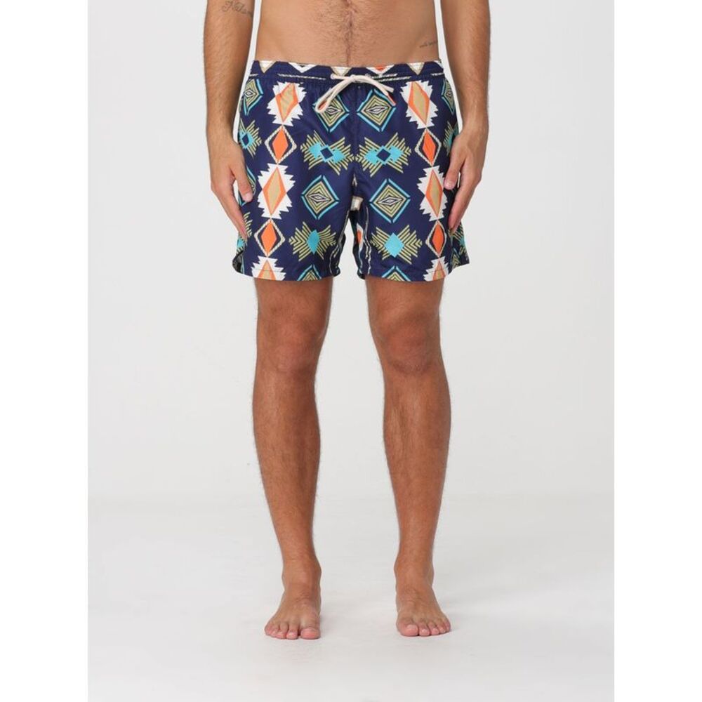 Floral Print Polyester Swim Shorts Nom With Drawstring Waist